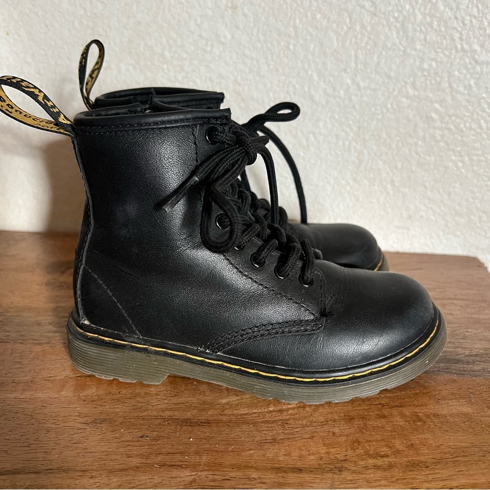 Dr. Martens Black Kids Boots